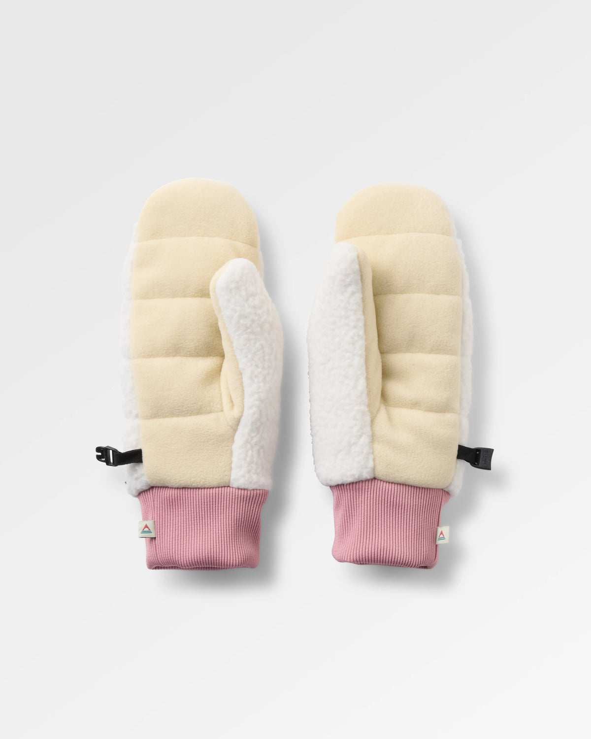 Avalanche Sherpa Mittens - White Sand - Flatlay