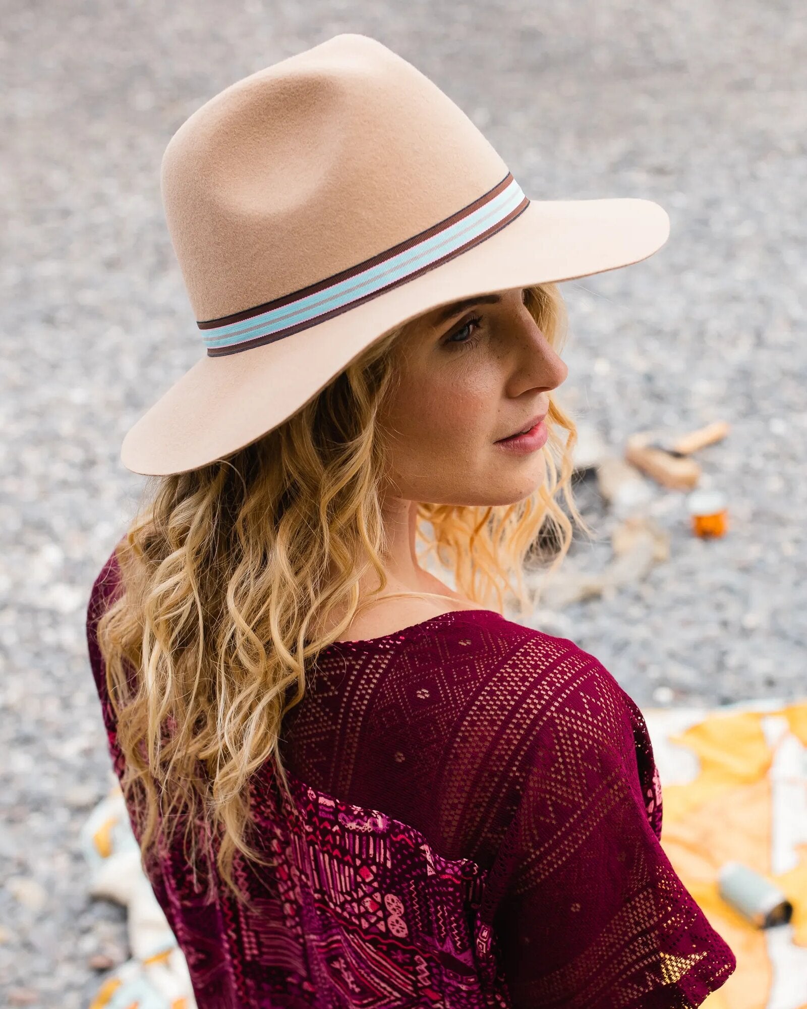 Womens_Outback Fedora - Tan