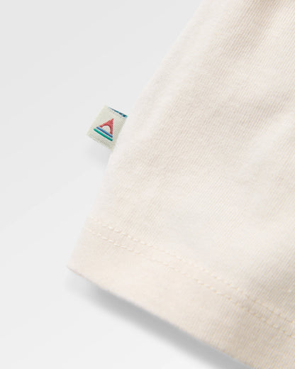 Lost Patch Women's Organic Cotton LS T-Shirt - White Sand - Flatlay