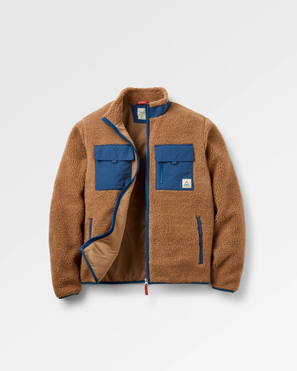 Valiant Deep Pile Fleece - Toffee - Flatlay