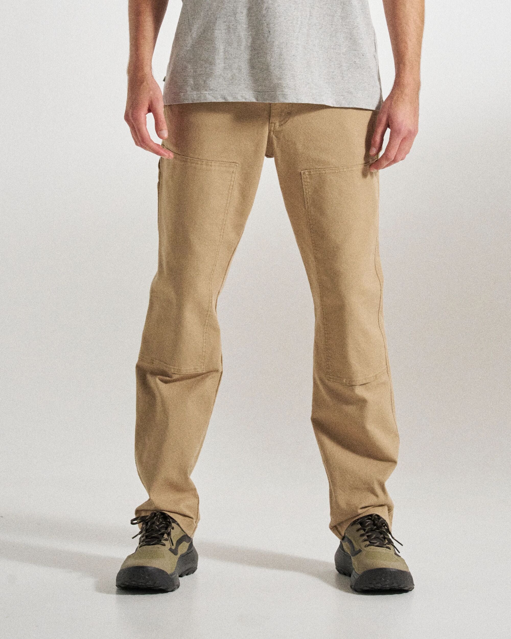Vantage Organic Cotton Trouser - Biscuit - Studio Model