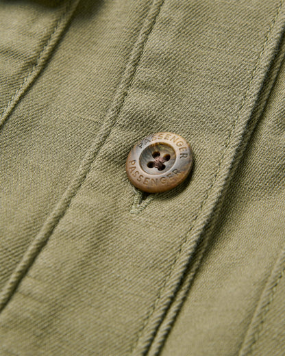 Hydrilla LS Shirt Dress - Dusty Olive - Flatlay