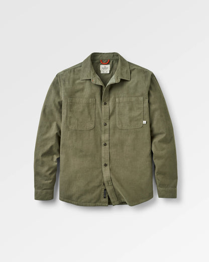 Backcountry Cord Light Shirt - Dusty Olive - Flatlay