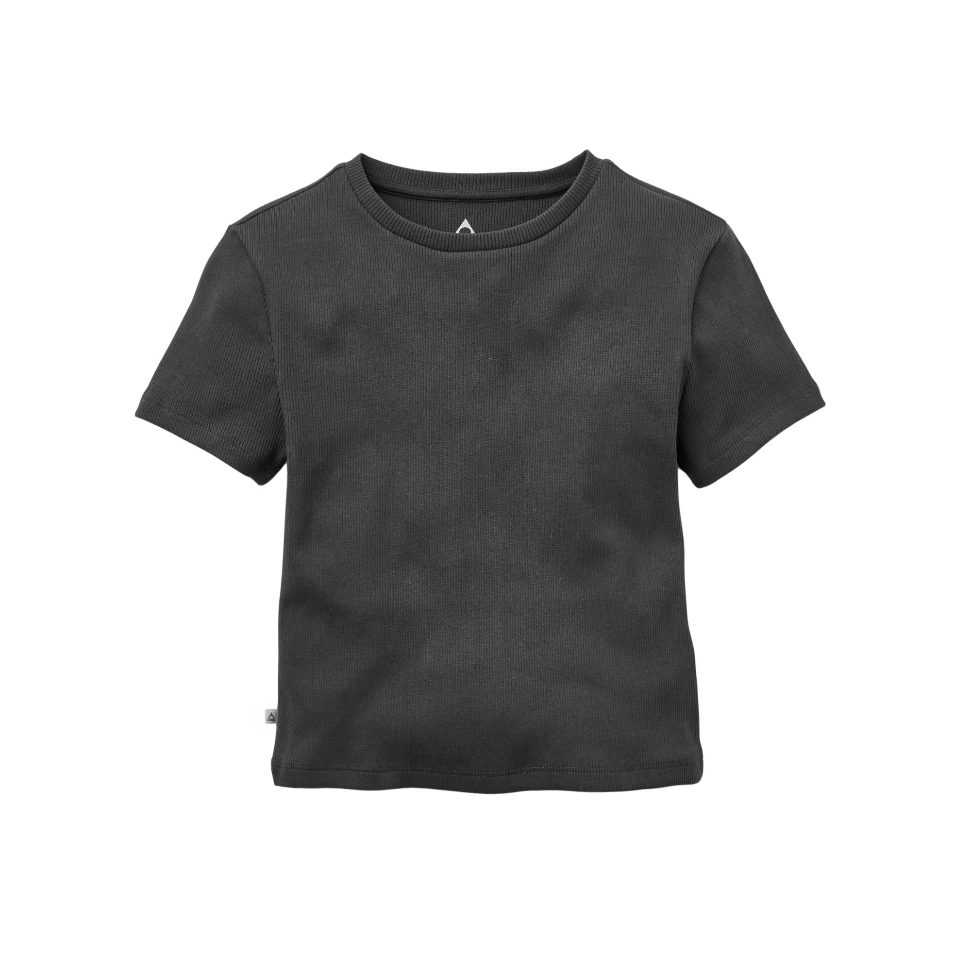 Out There Ribbed Cropped T-Shirt - Faded Black