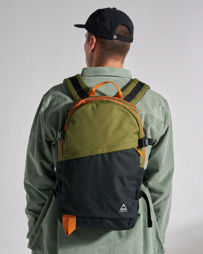 Boondocker Zip 22L Backpack - Black/Khaki - Studio Model - Male