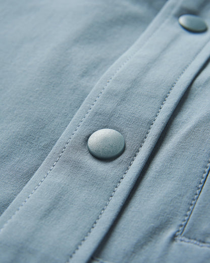 Traveller Stretch Shirt - Storm Grey - Flatlay