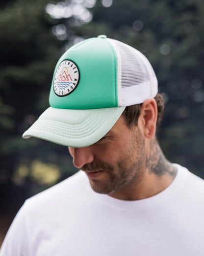 Male_Escapism Snapback Trucker Cap - Green Fig