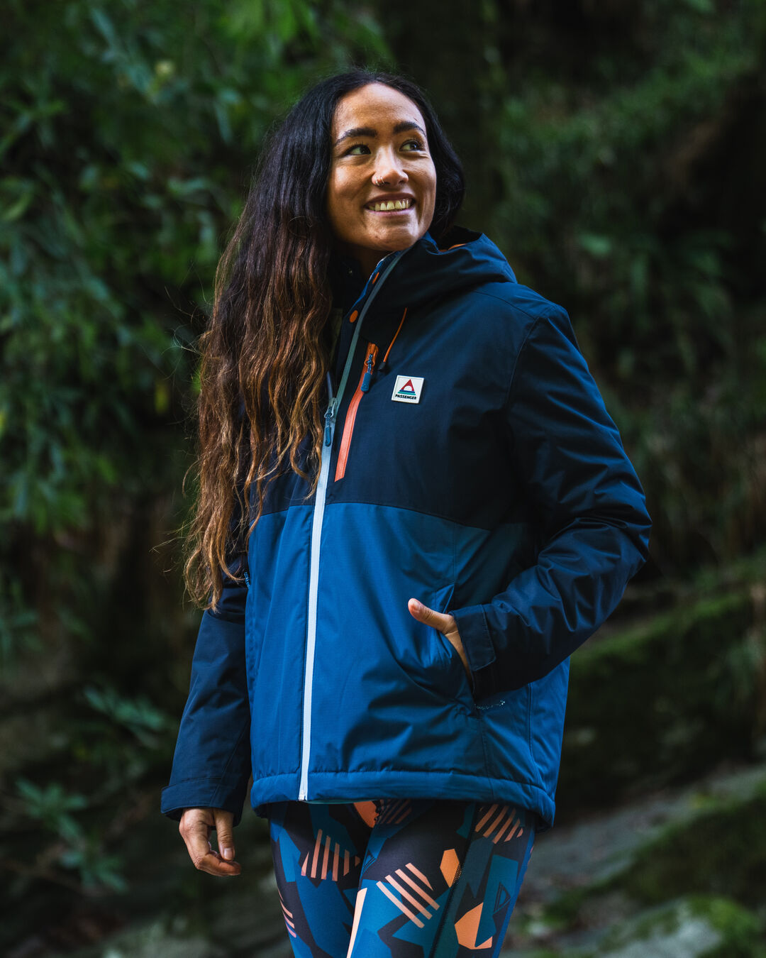 Navy blue shop activewear jacket