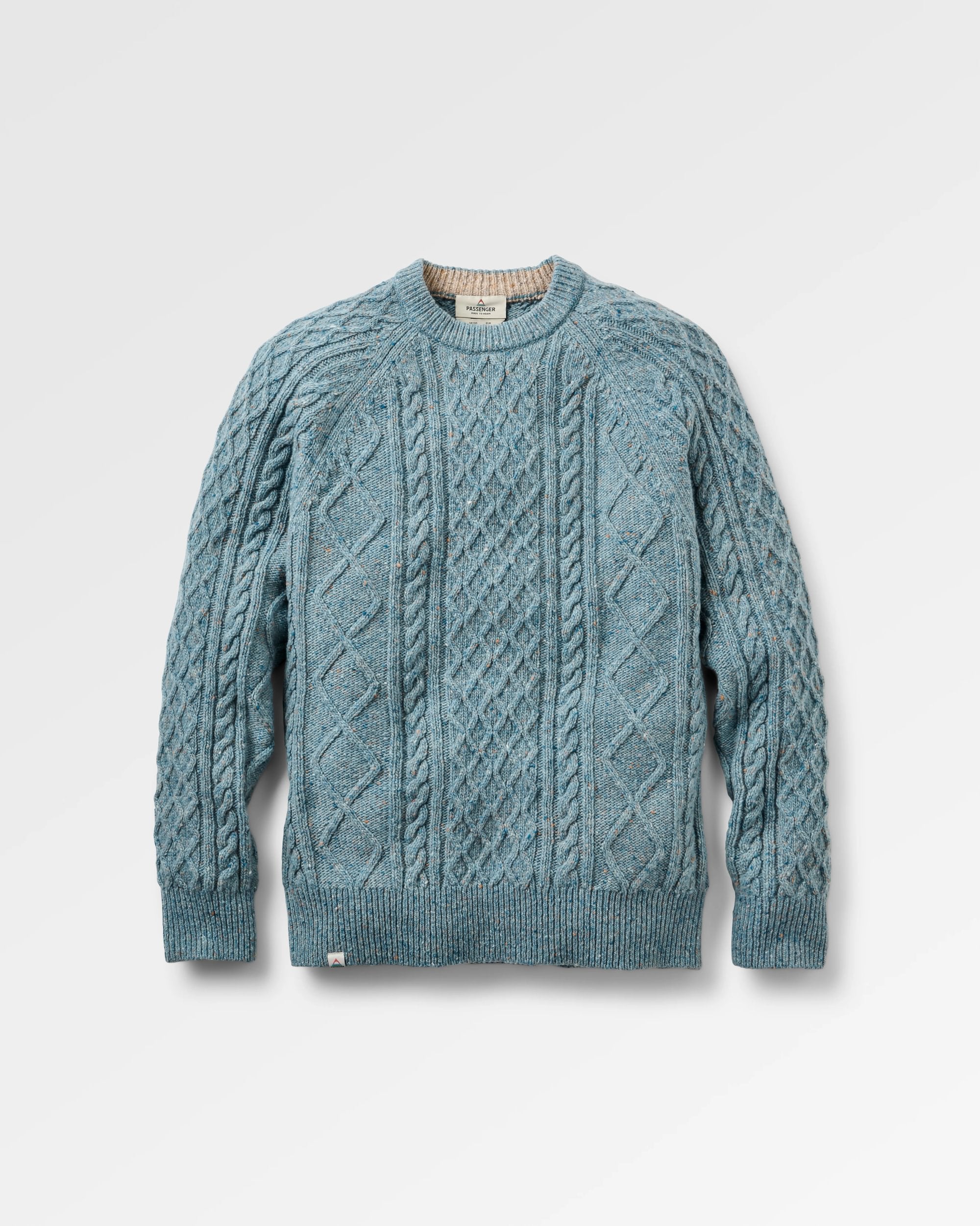 Sandbar Recycled Knitted Jumper - Arctic - Flatlay
