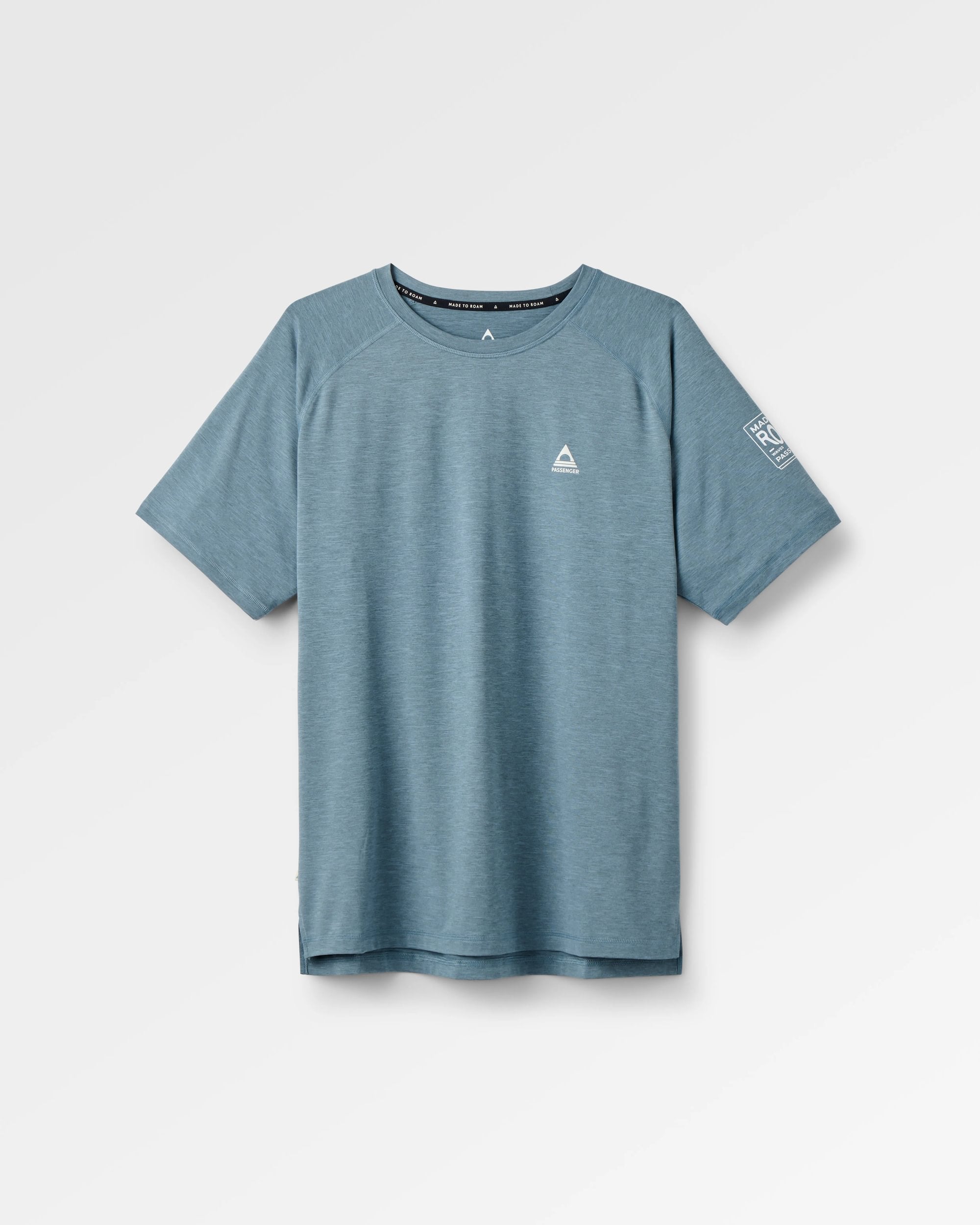 Light Ray Lightweight Surf T-Shirt - Storm Grey Marl - Flatlay