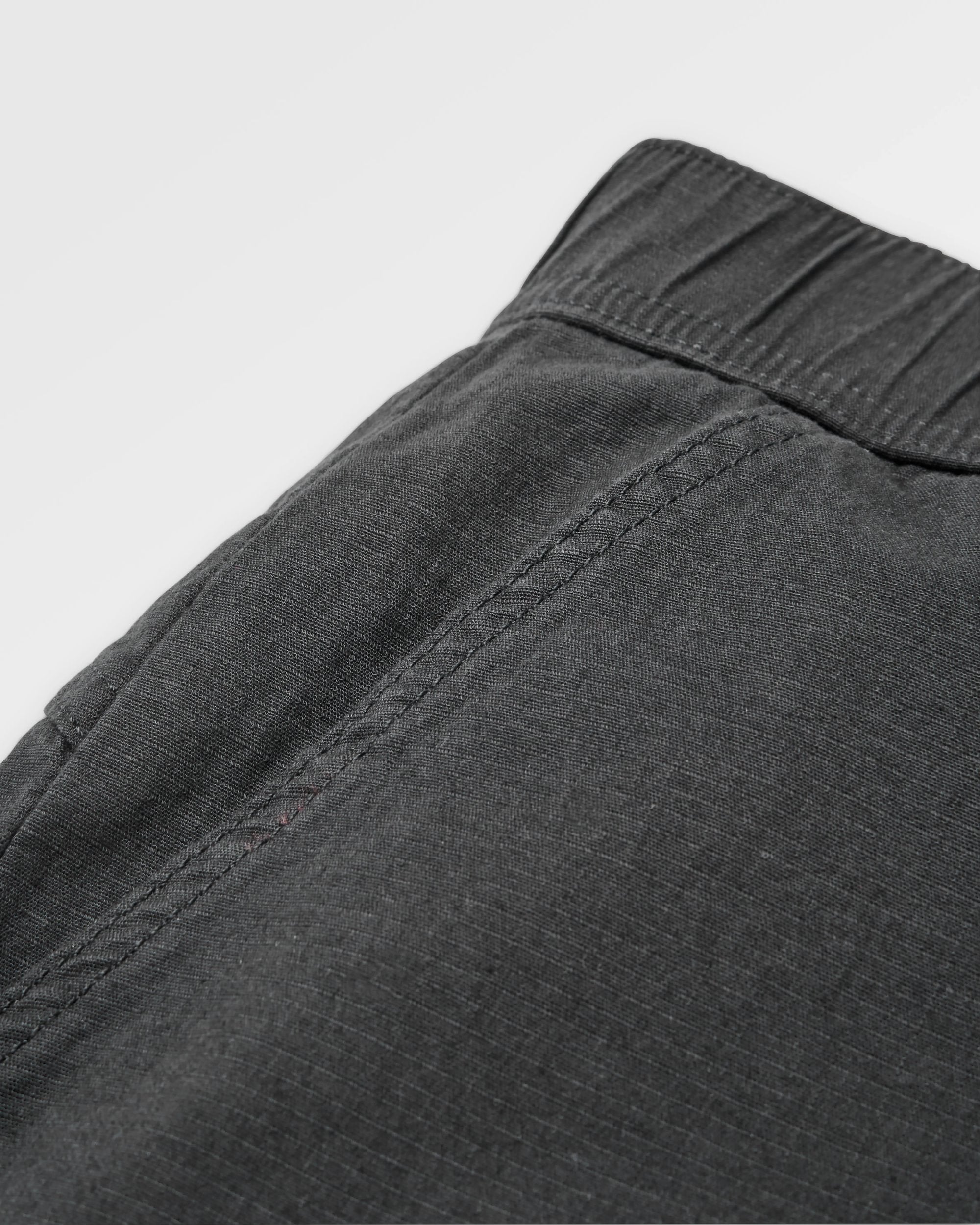 Kimmer Ripstop Cotton Trouser - Black - Flatlay