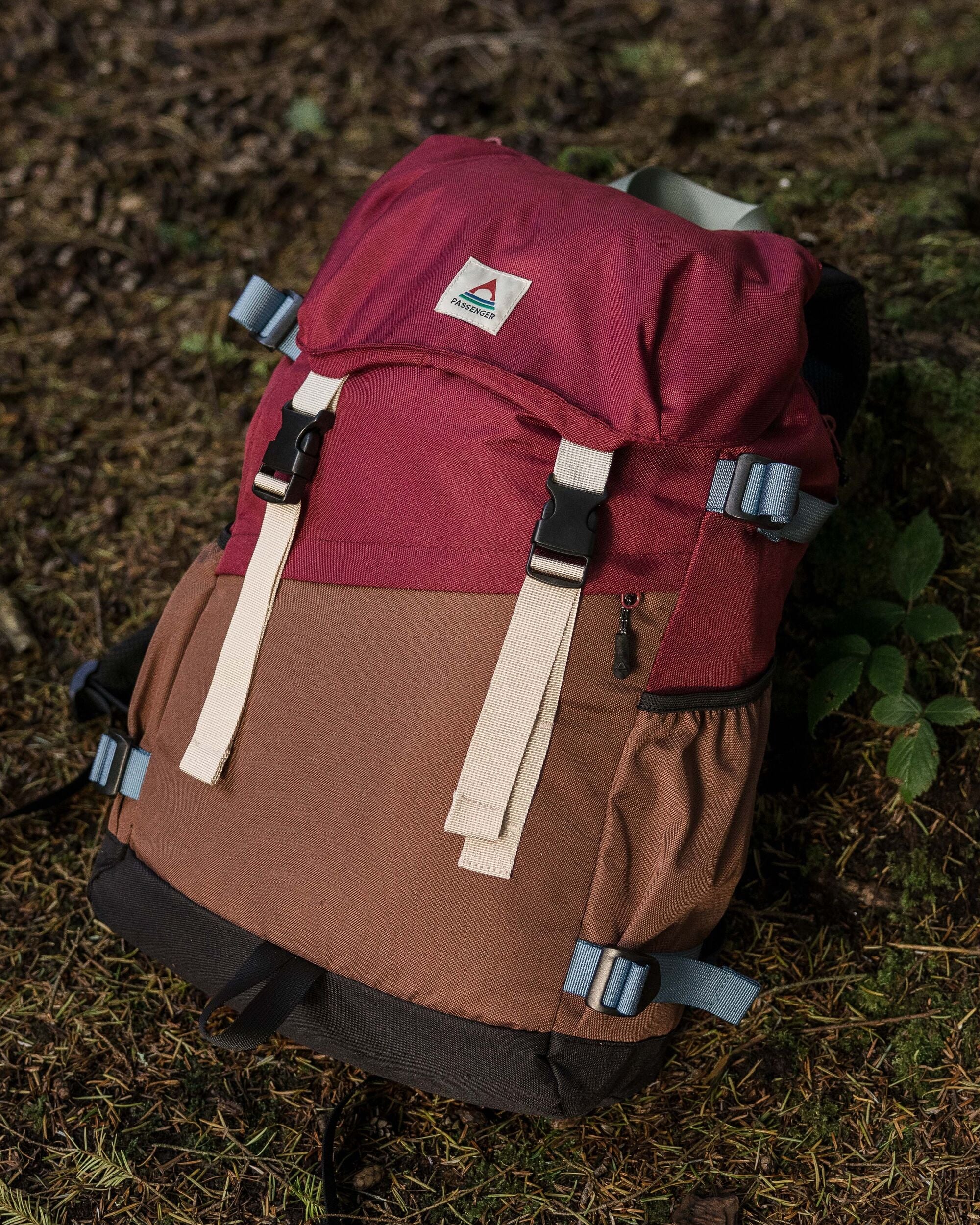 Boondocker Recycled 26L Backpack - Burgundy/Chestnut - Lifestyle