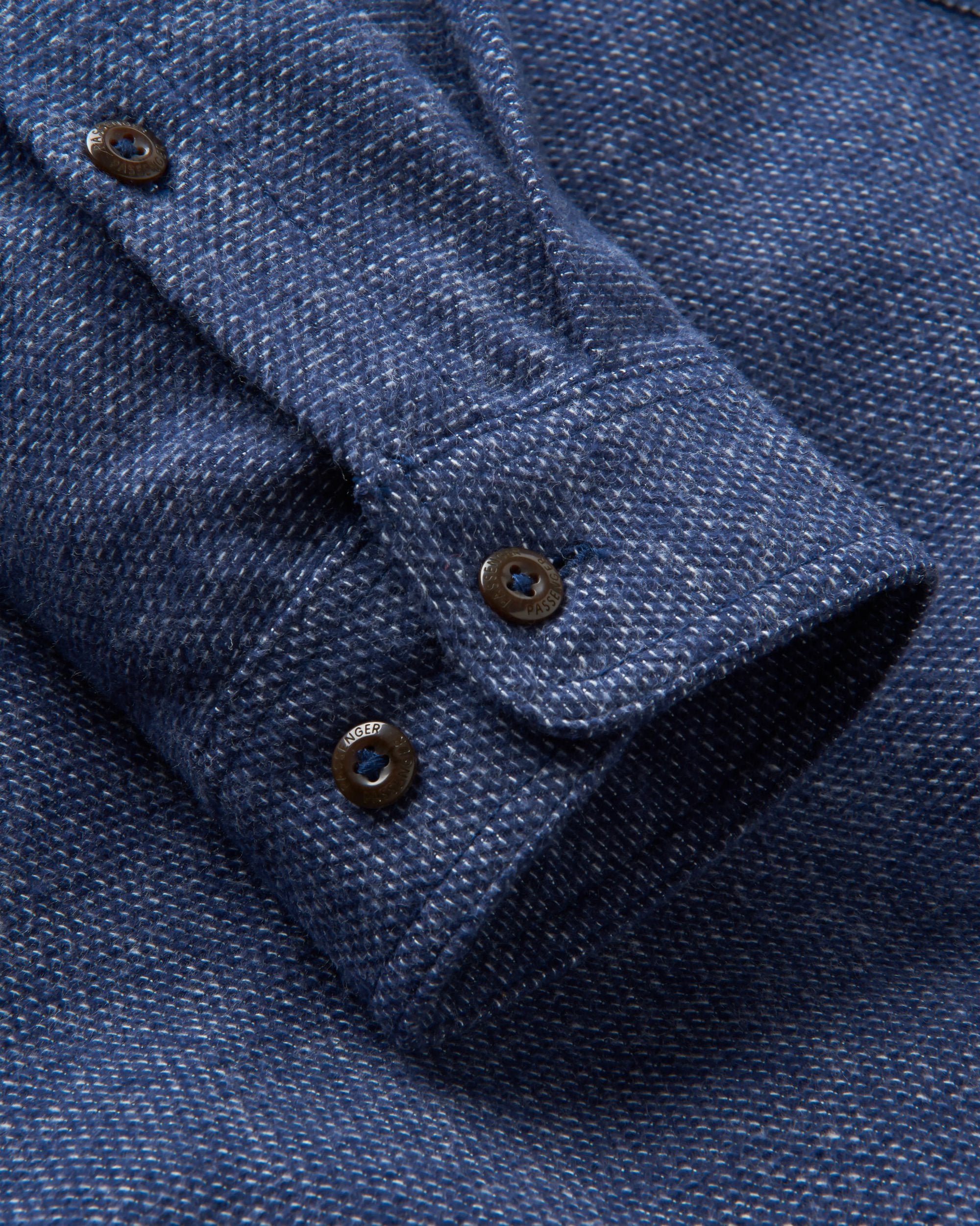 Backcountry Flannel Shirt - Rich Navy/Birch - Flatlay