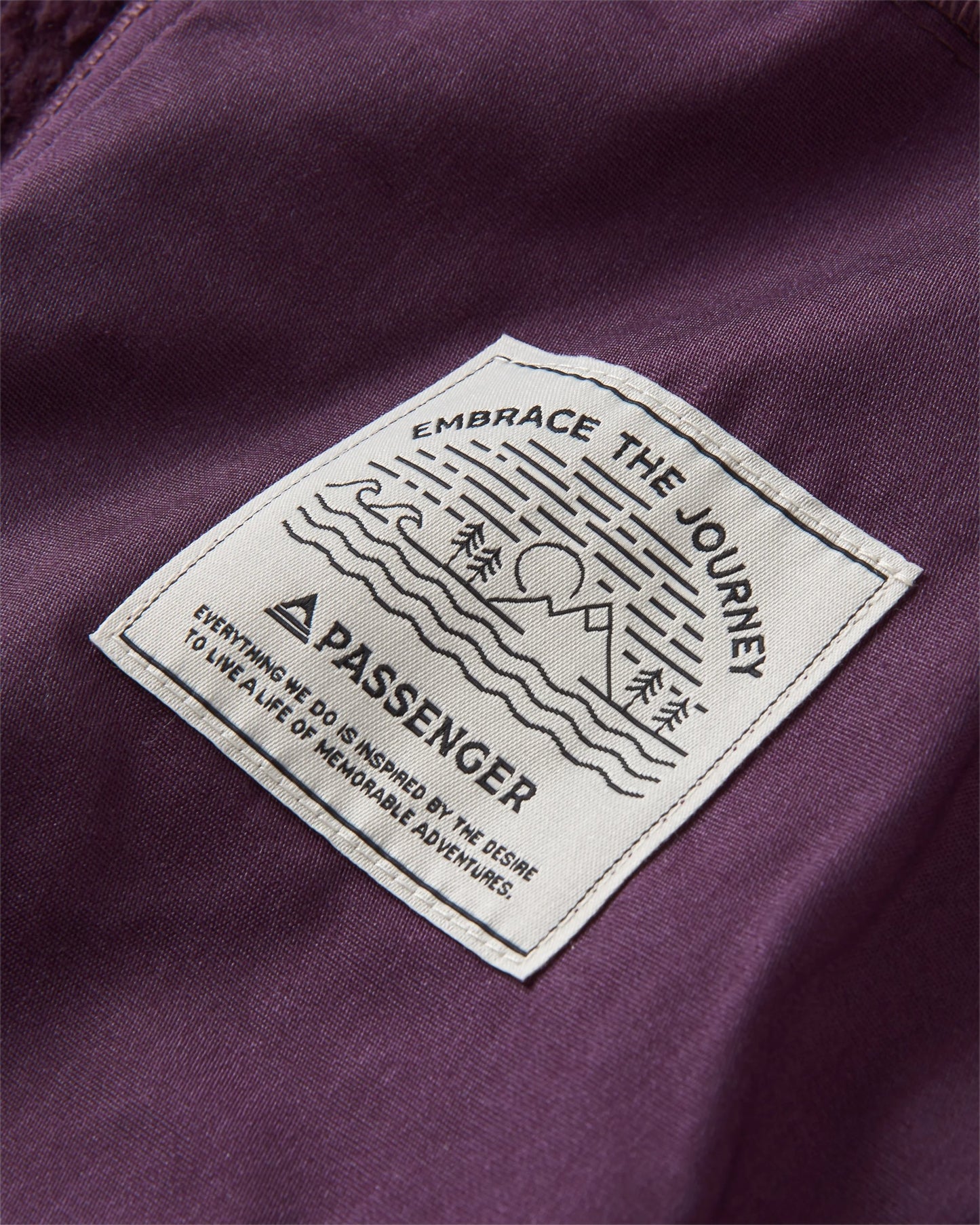 Rappel Recycled Sherpa Oversized Shirt - Deep Plum