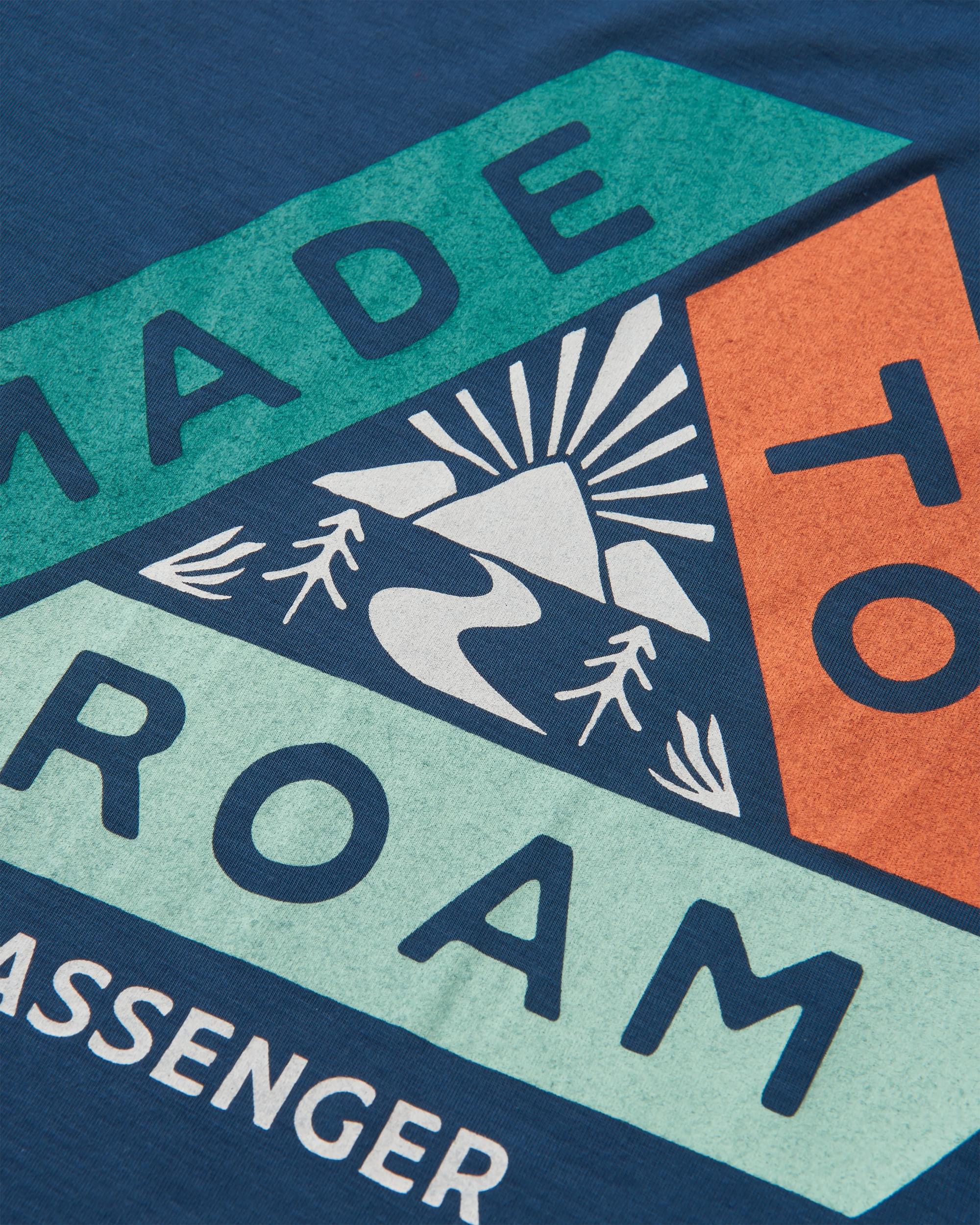 Trail Active Recycled T-shirt - Dark Denim - Flatlay