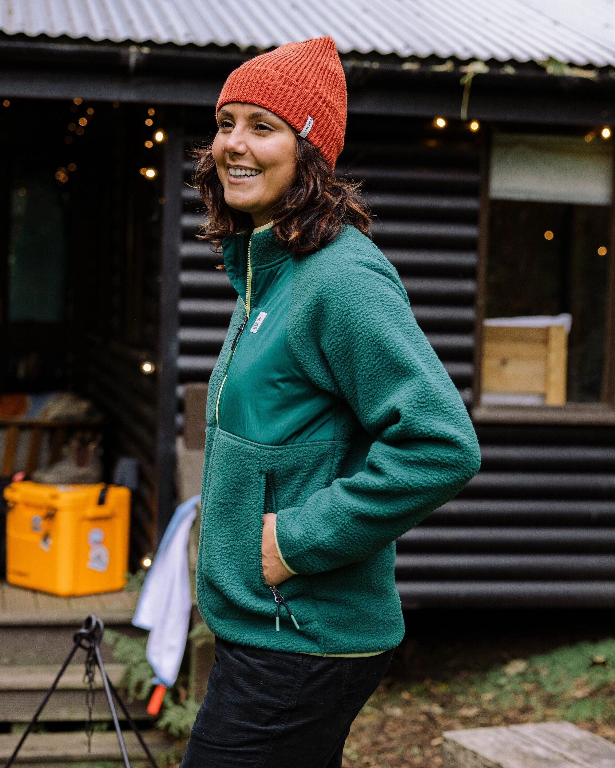 Home Recycled Sherpa Fleece - Rain Forest - Lifestyle