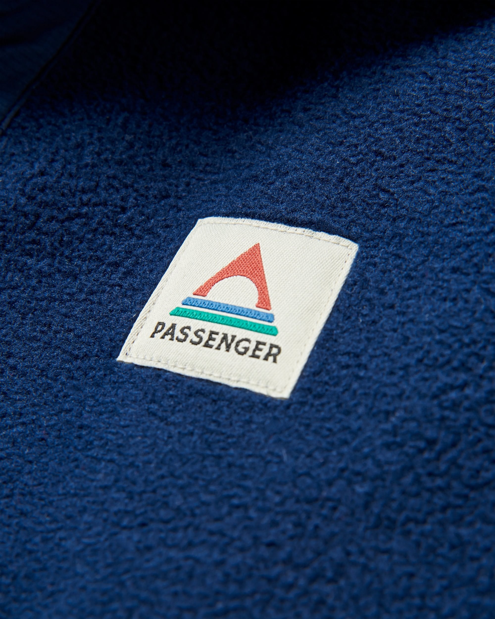 Ebb Recycled Polar Fleece - Rich Navy - Flatlay