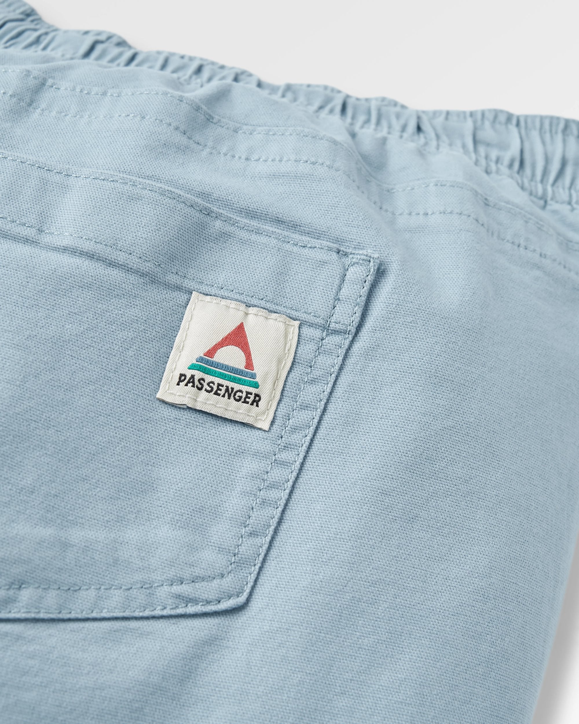 Drifter Organic Cotton Short - Faded Denim - Flatlay