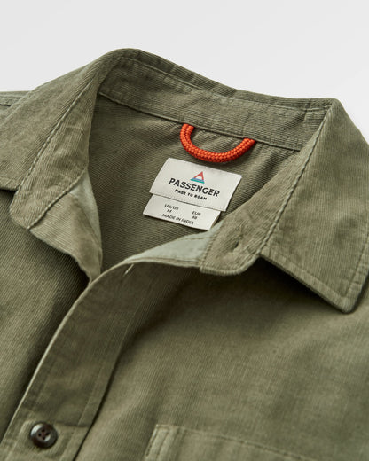 Backcountry Cord Light Shirt - Dusty Olive - Flatlay