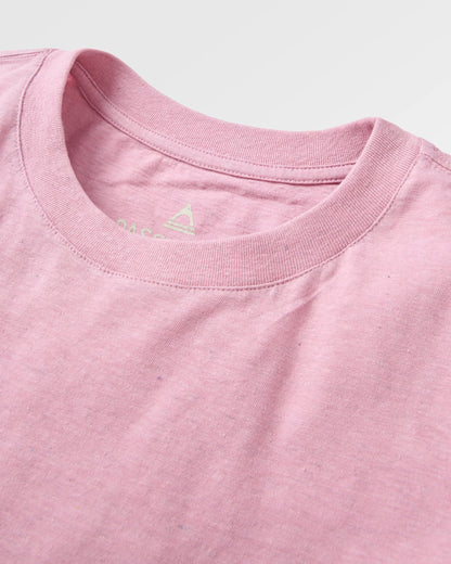 Heritage Organic Relaxed Fit T-Shirt - Pink Haze - Flatlay