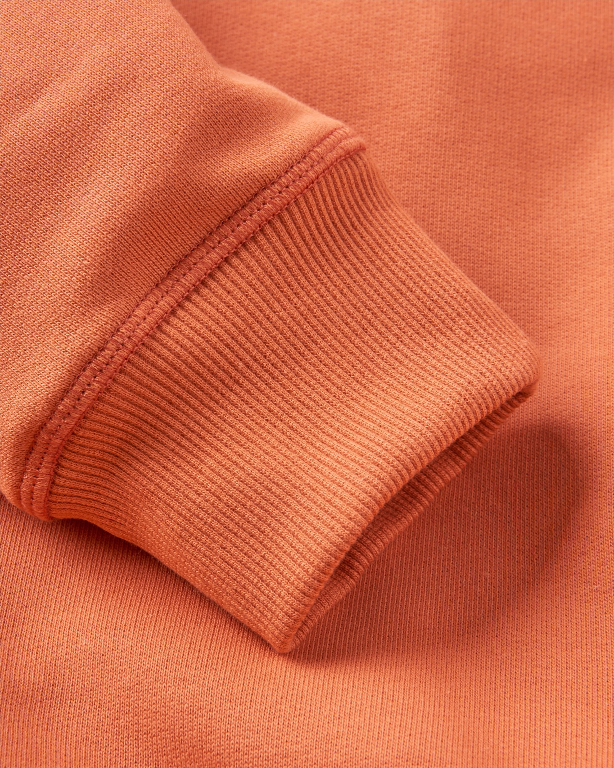 Odyssey Organic Cotton Sweatshirt - Burnt Orange - Flatlay
