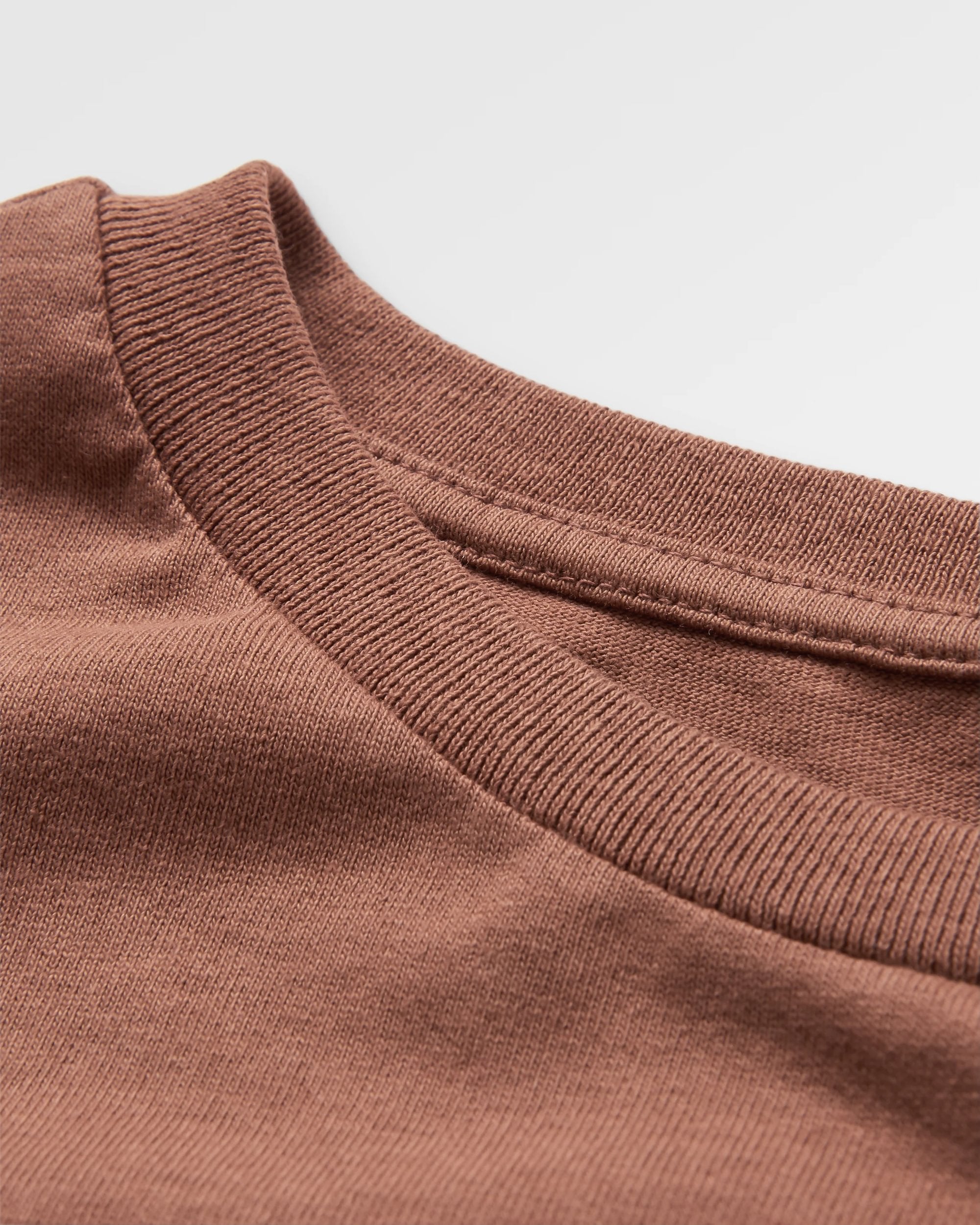 Rambler Recycled Cotton T-Shirt - Cappuccino - Flatlay