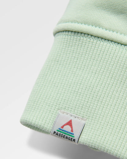 Snapshot Organic Cotton Relaxed Fit Sweatshirt - Spearmint - Flatlay