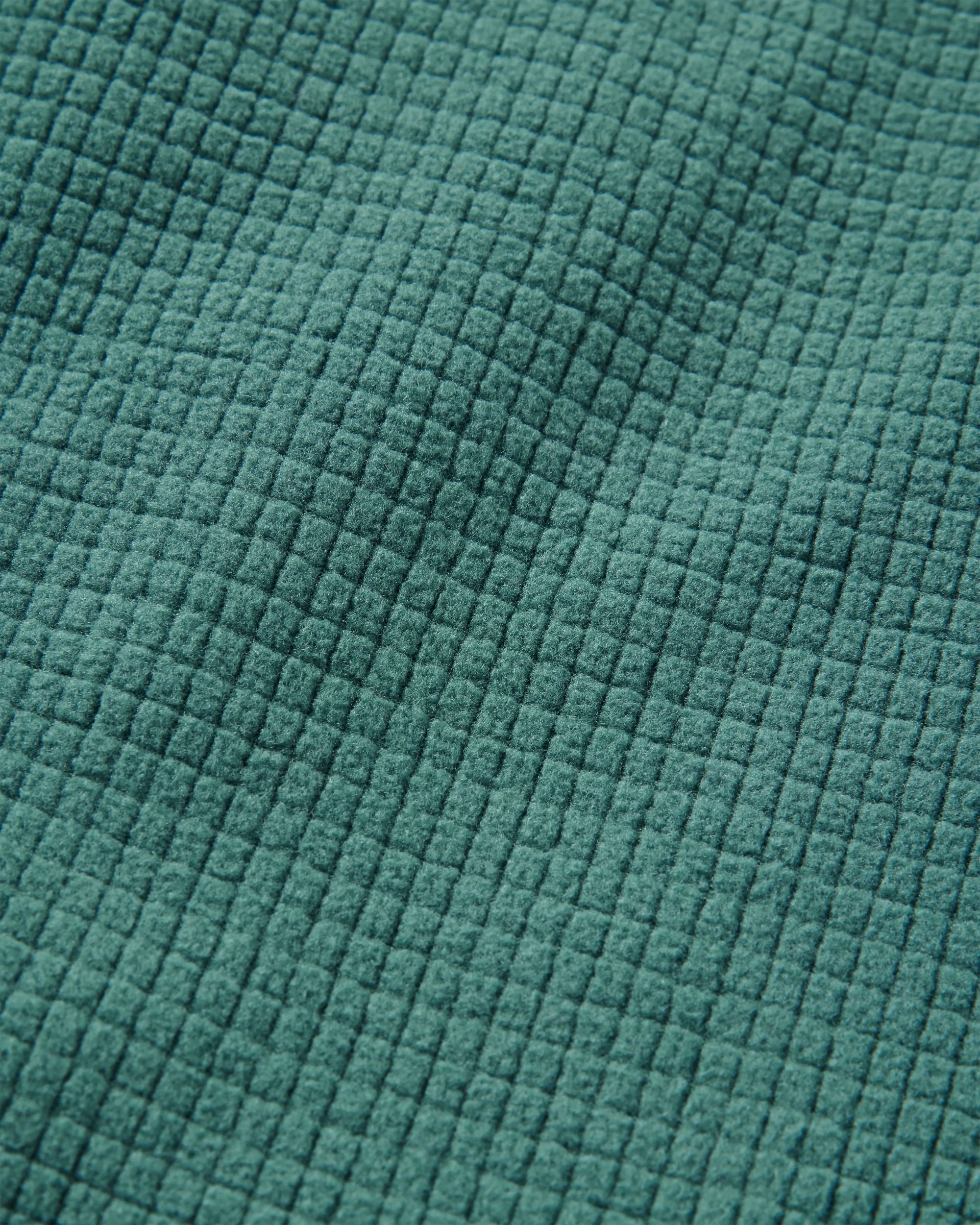 Forestscape Recycled Fleece Crew - Deep Ocean - Flatlay