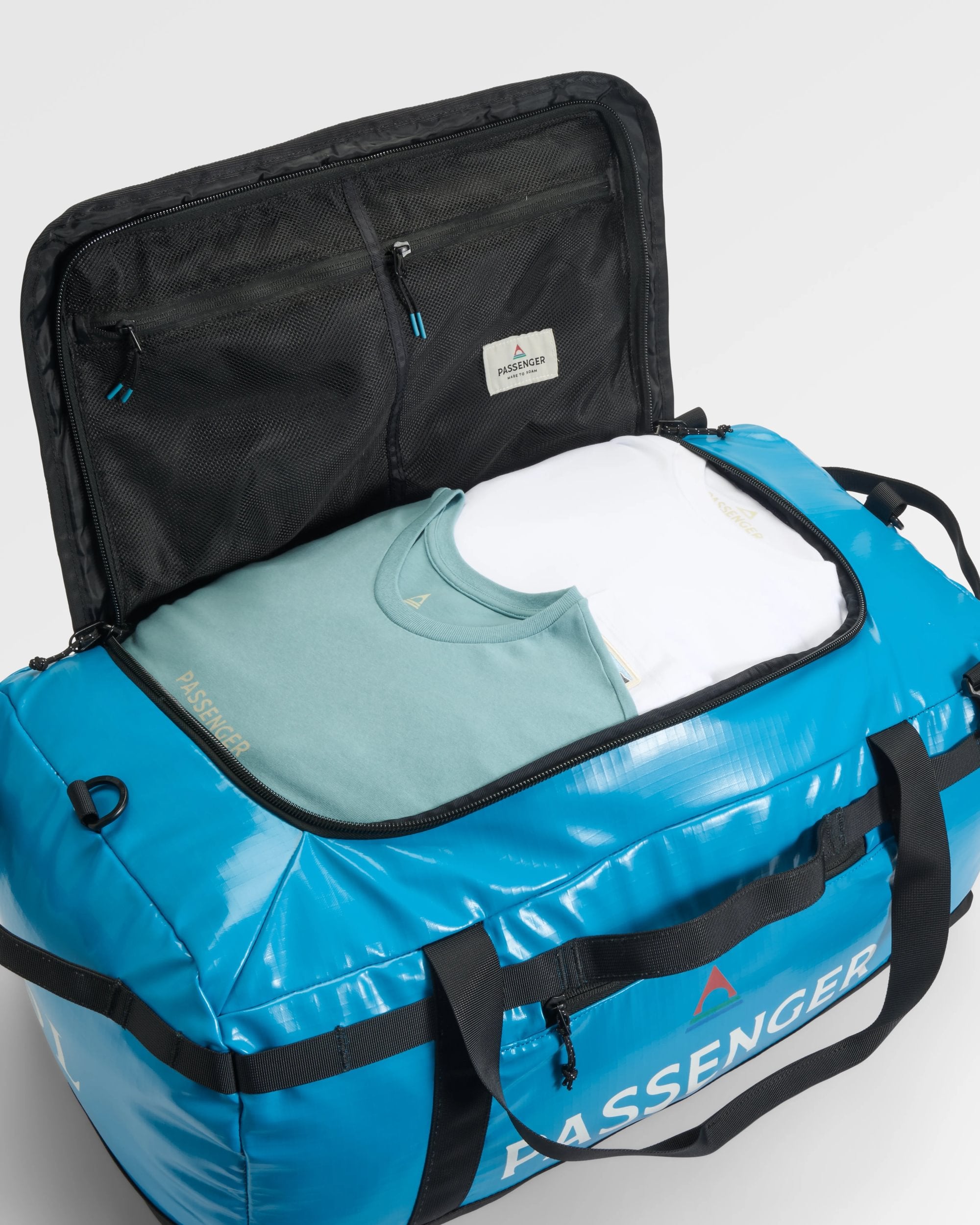 Roamer Recycled 60L Duffel Bag - Bluejay - Flatlay