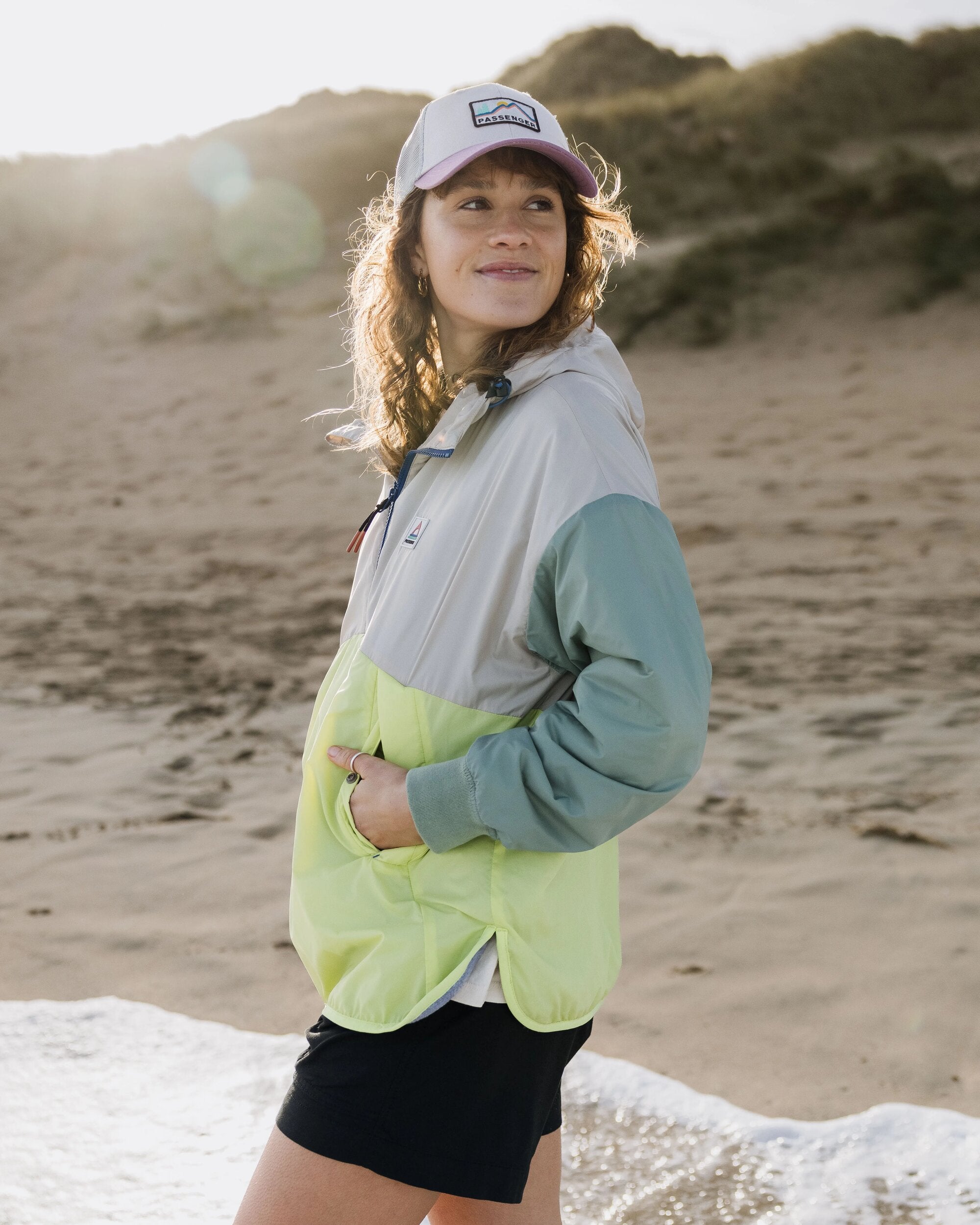 Moonlight Recycled Insulated Anorak - Lime Juice - Lifestyle