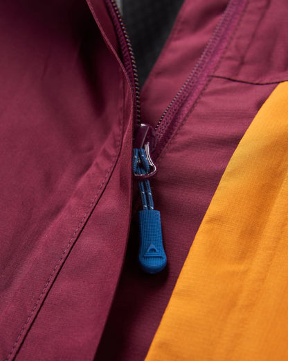 Trailscape Women's Recycled Waterproof Jacket - Fig/Wild Berry  - Flatlay