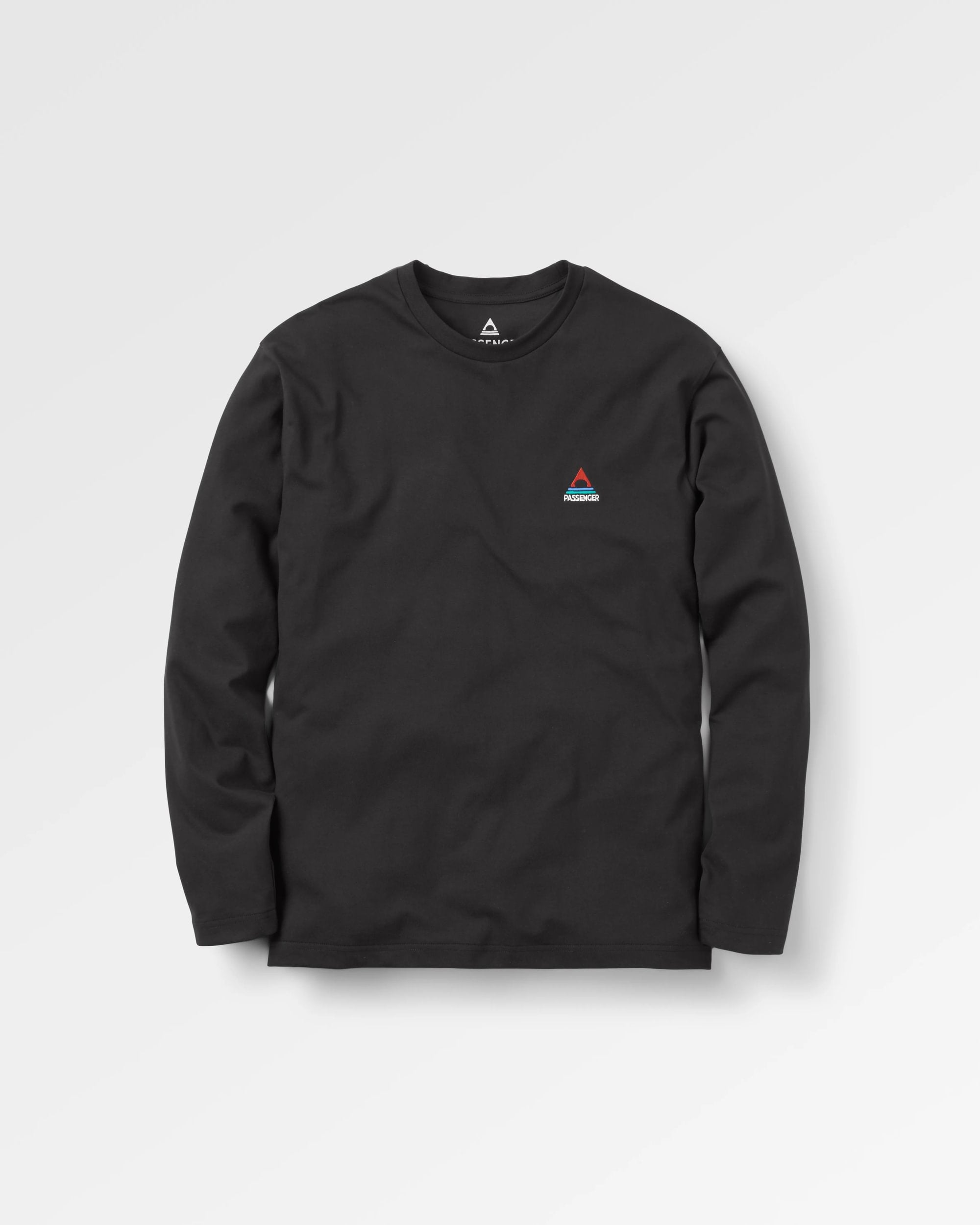 Vita Organic Cotton Relaxed Fit LS T-shirt - Black - Flatlay