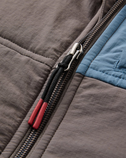 Oceanic Insulated Vest - Slate Grey - Flatlay