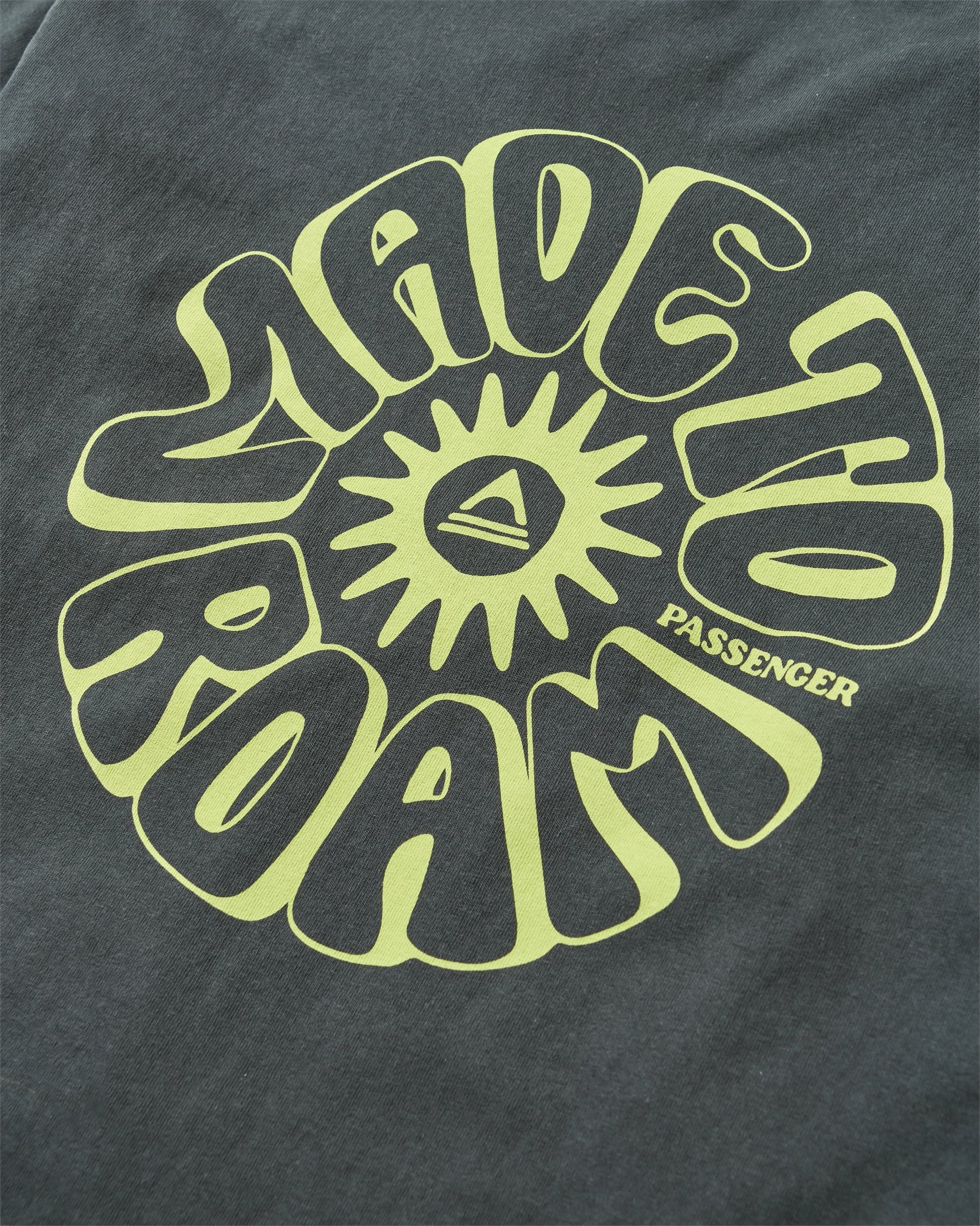 Easy Days Recycled Cotton T-Shirt - Black - Flatlay