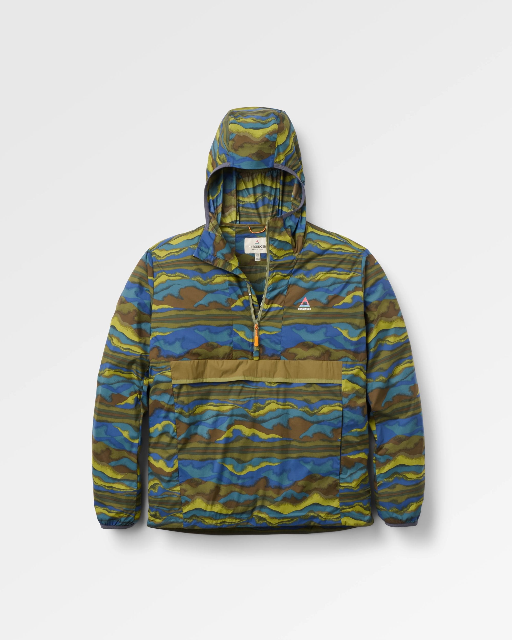 Gusto Windshell Anorak - Reflection Khaki - Flatlay