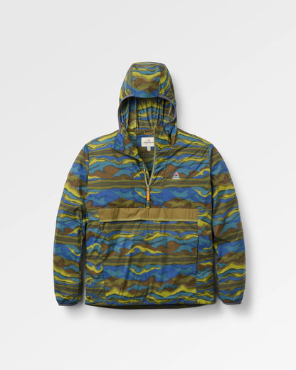 Gusto Windshell Anorak - Reflection Khaki - Flatlay