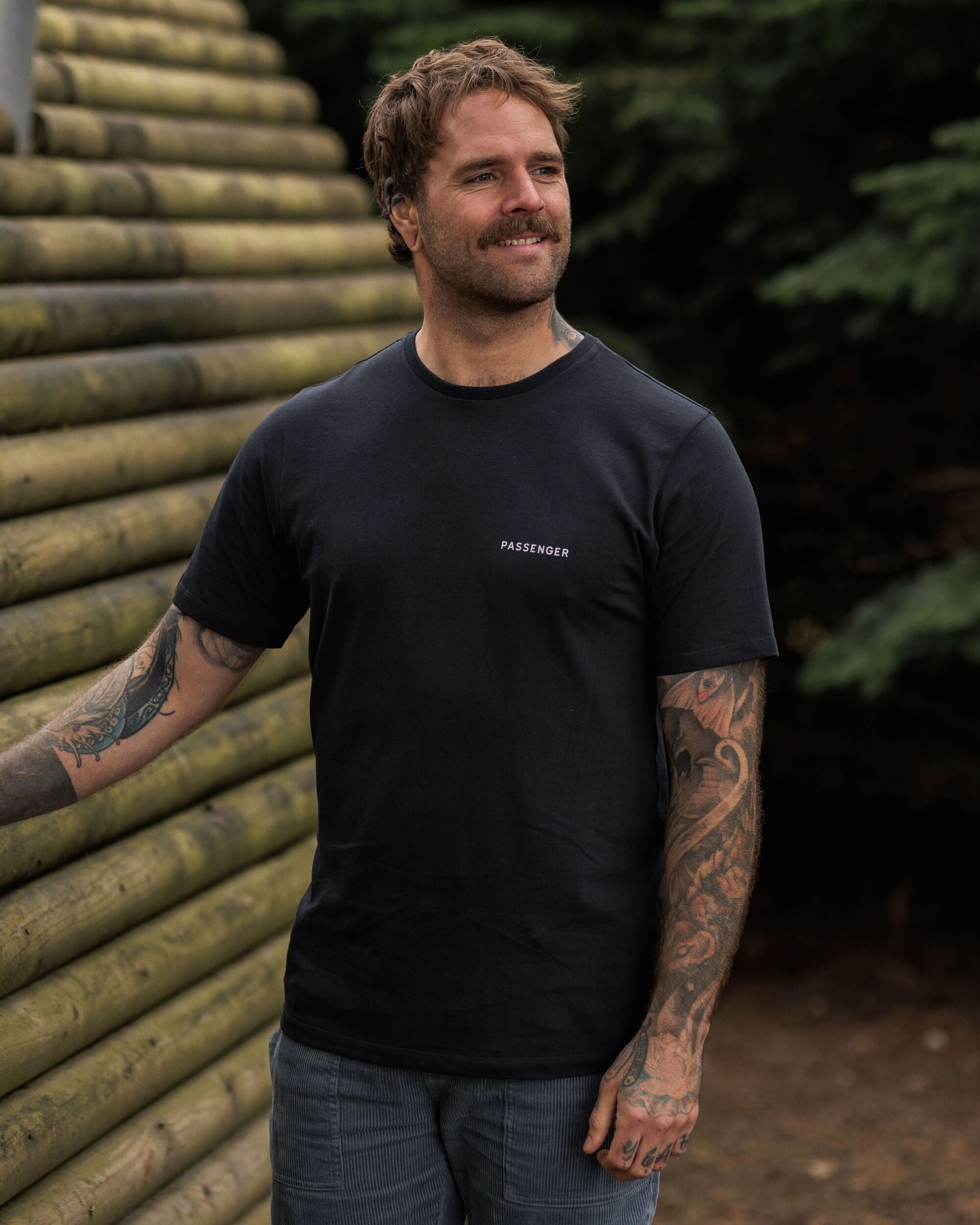 Made To Roam Recycled Cotton T-Shirt - Black - Lifestyle