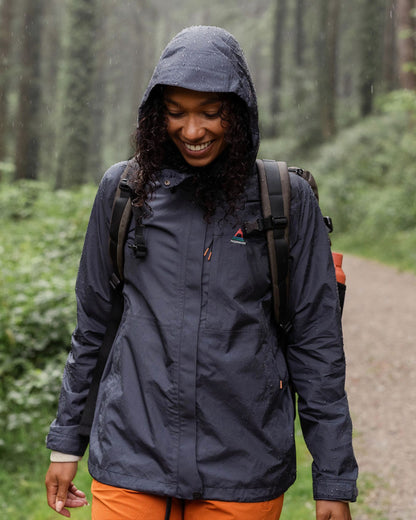 Trailscape Women's Recycled Waterproof Jacket - Charcoal - Lifestyle