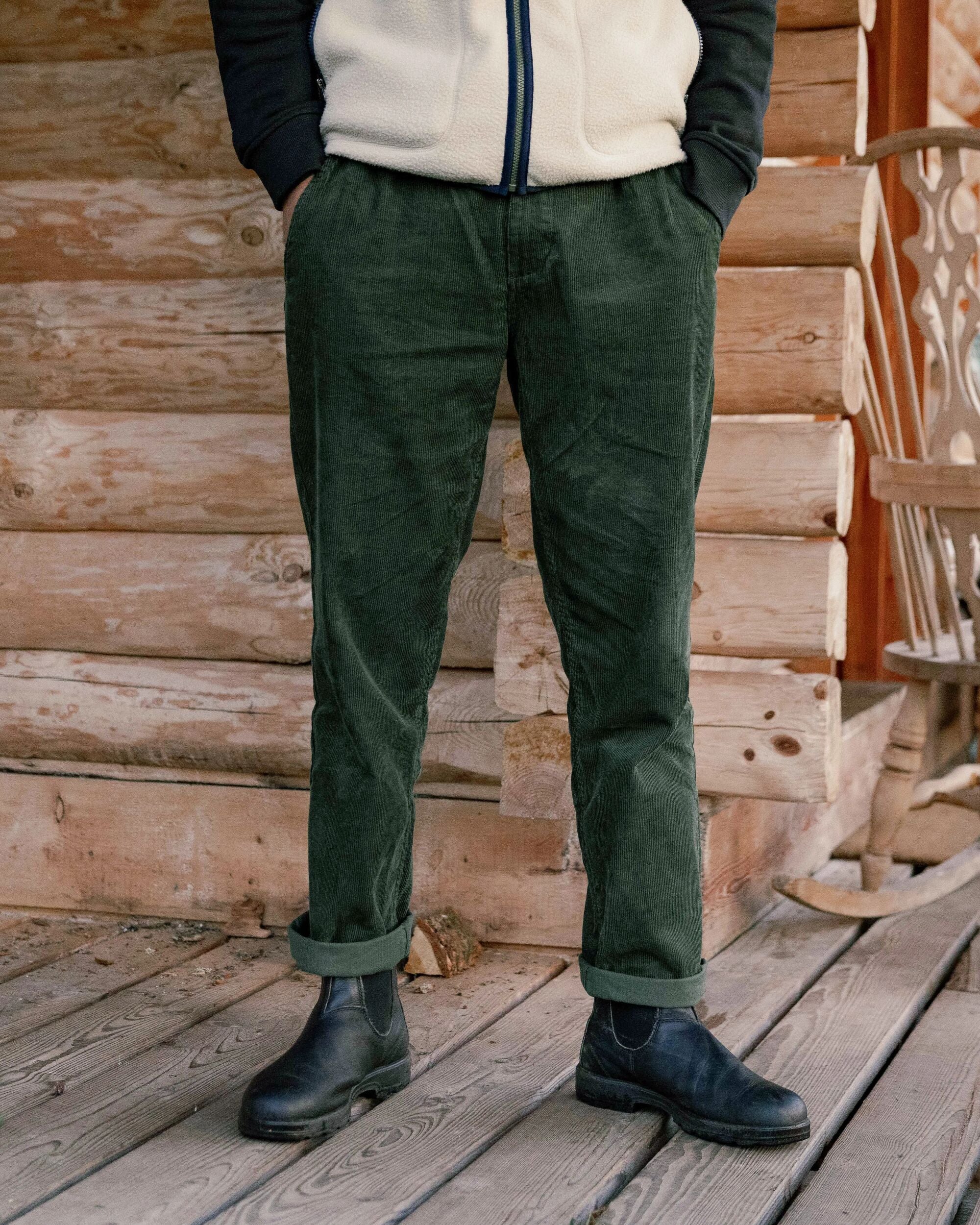 Adventurer Cord Trouser - Fir Tree - Lifestyle