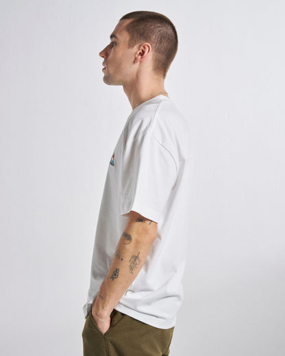 Vita Organic Relaxed Fit T-Shirt - White - Studio Model
