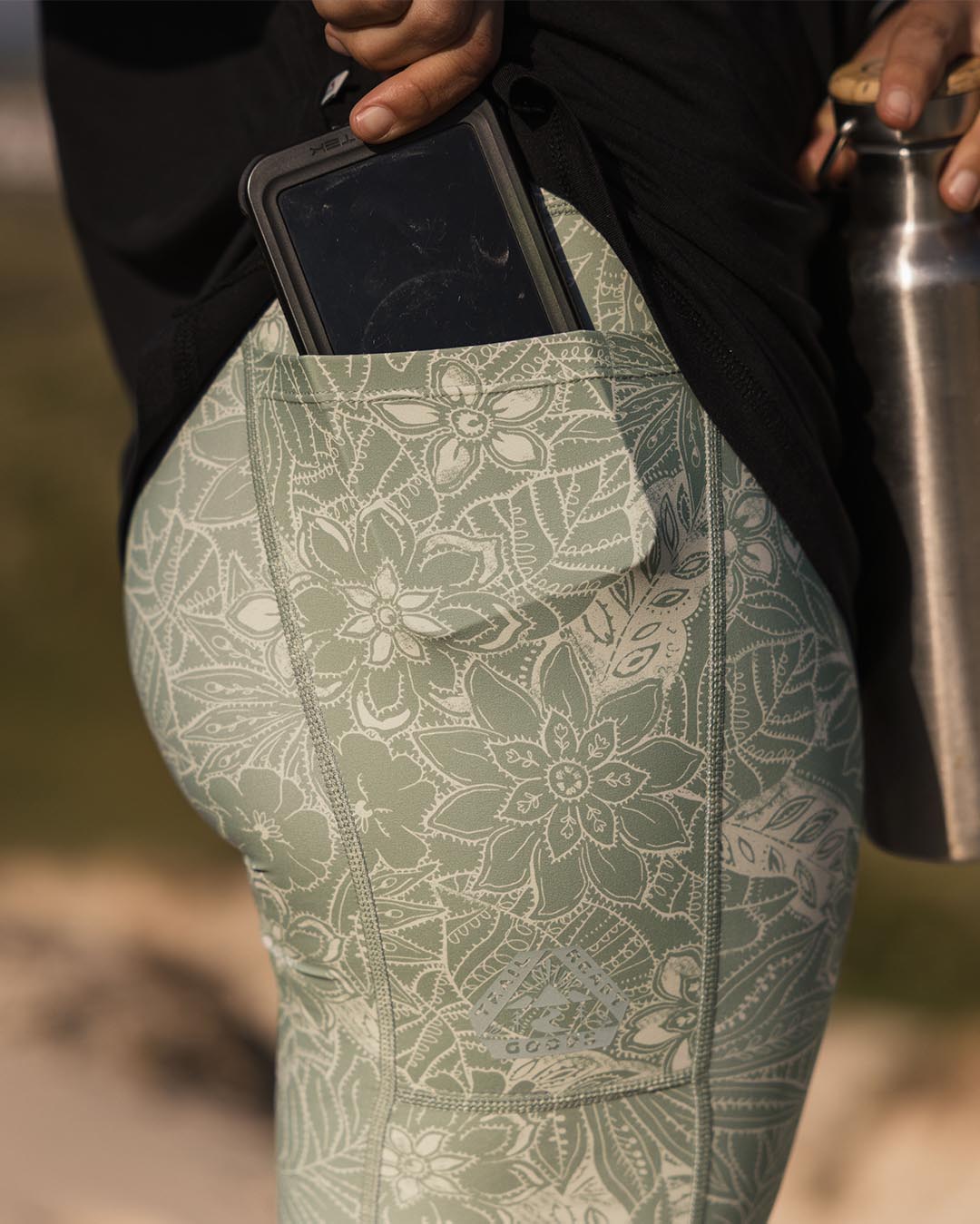 Fresh Air Recycled Leggings - Pistachio Floral