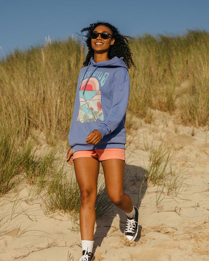 Live Wild Recycled Cotton Oversized Hoodie - Baja