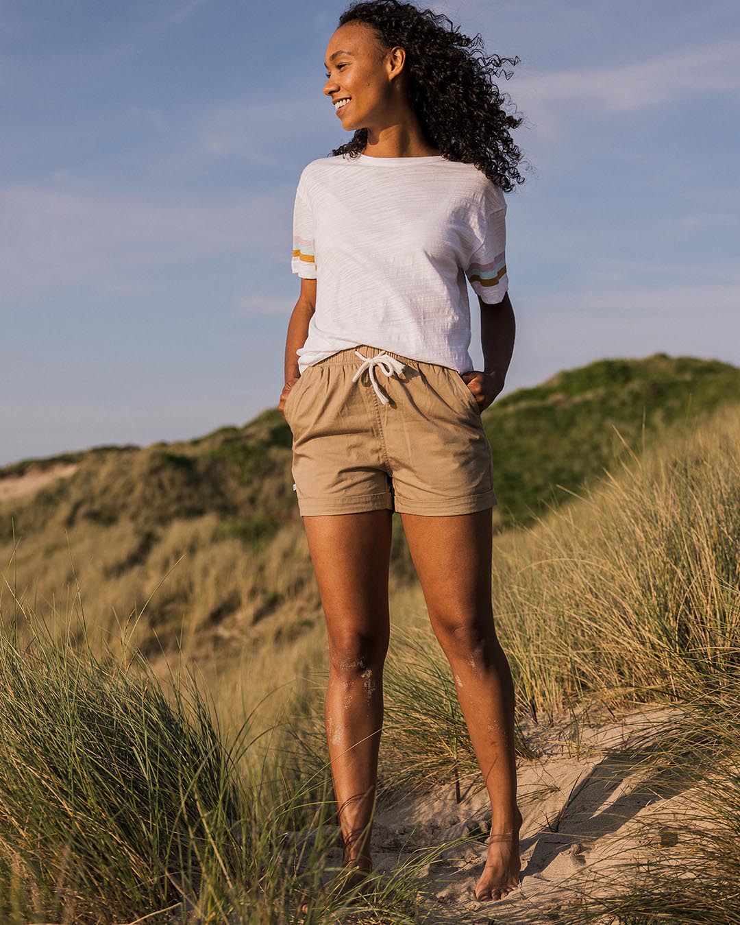 Poinsettia Recycled Cotton T-Shirt - White