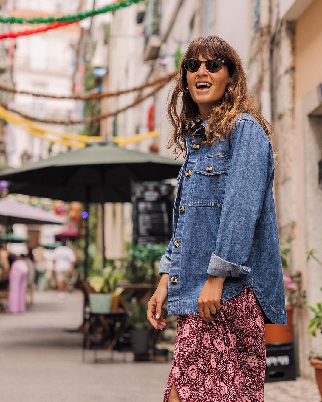 Coral Denim Cotton Ls Shirt - Washed Denim