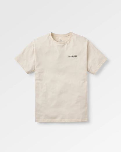 Cutout Organic Cotton T-Shirt - Birch - Flatlay