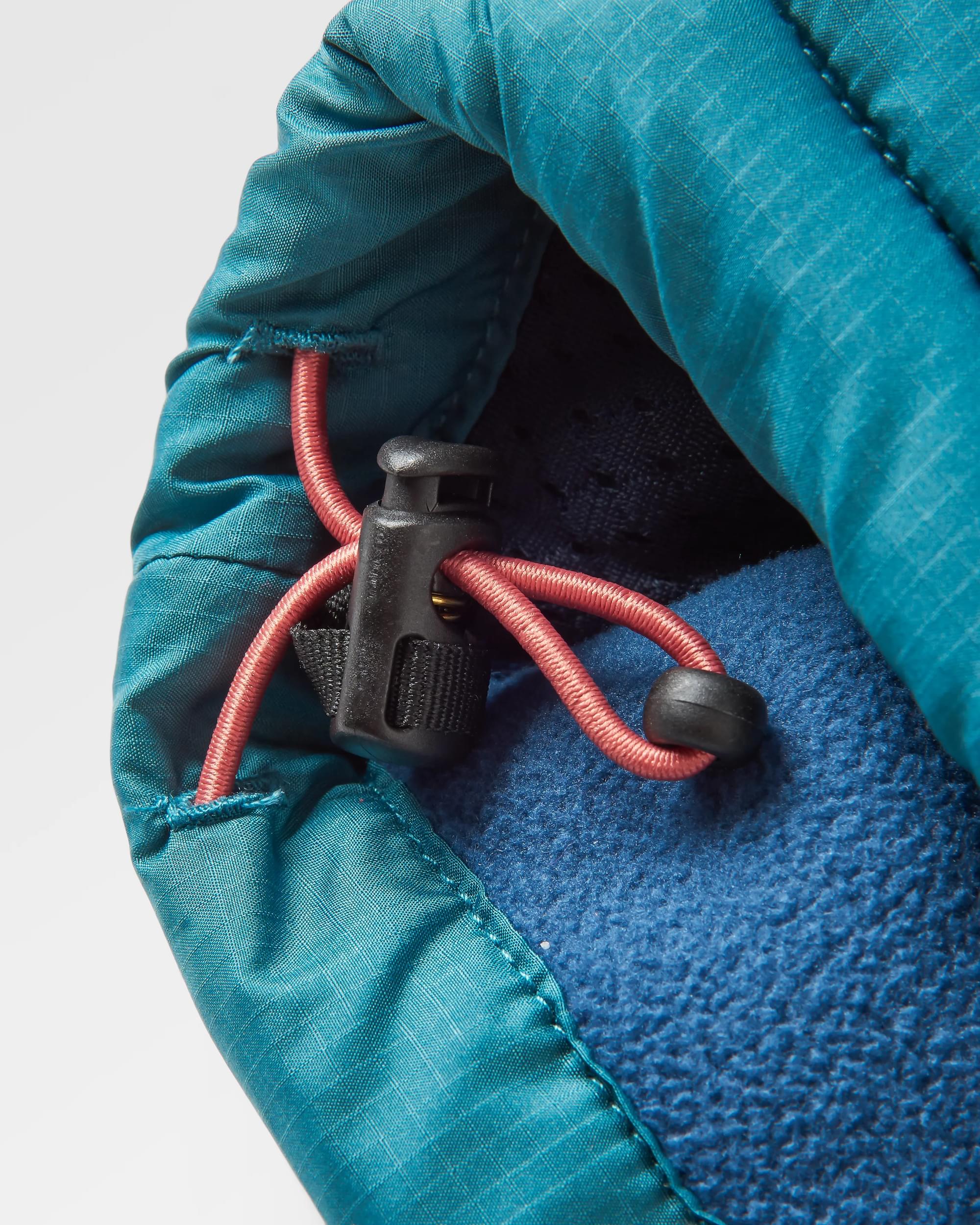 Born Explorer Recycled Polar-Lined Sherpa Fleece - Dark Denim - Flatlay
