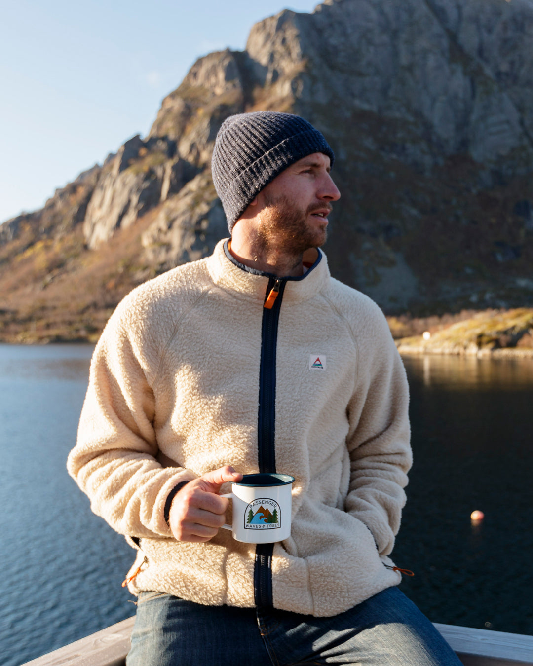 Tripper Full Zip Sherpa Fleece - Oatmeal