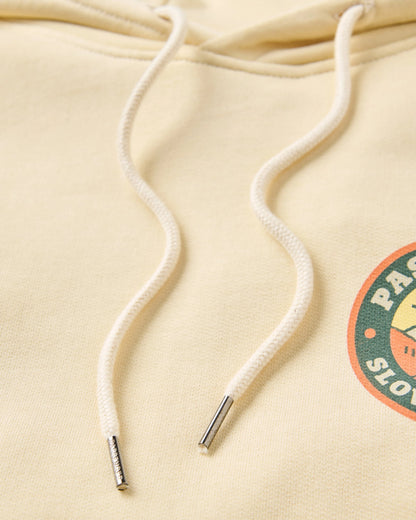 Rambling Recycled Cotton Hoodie - Birch - Flatlay