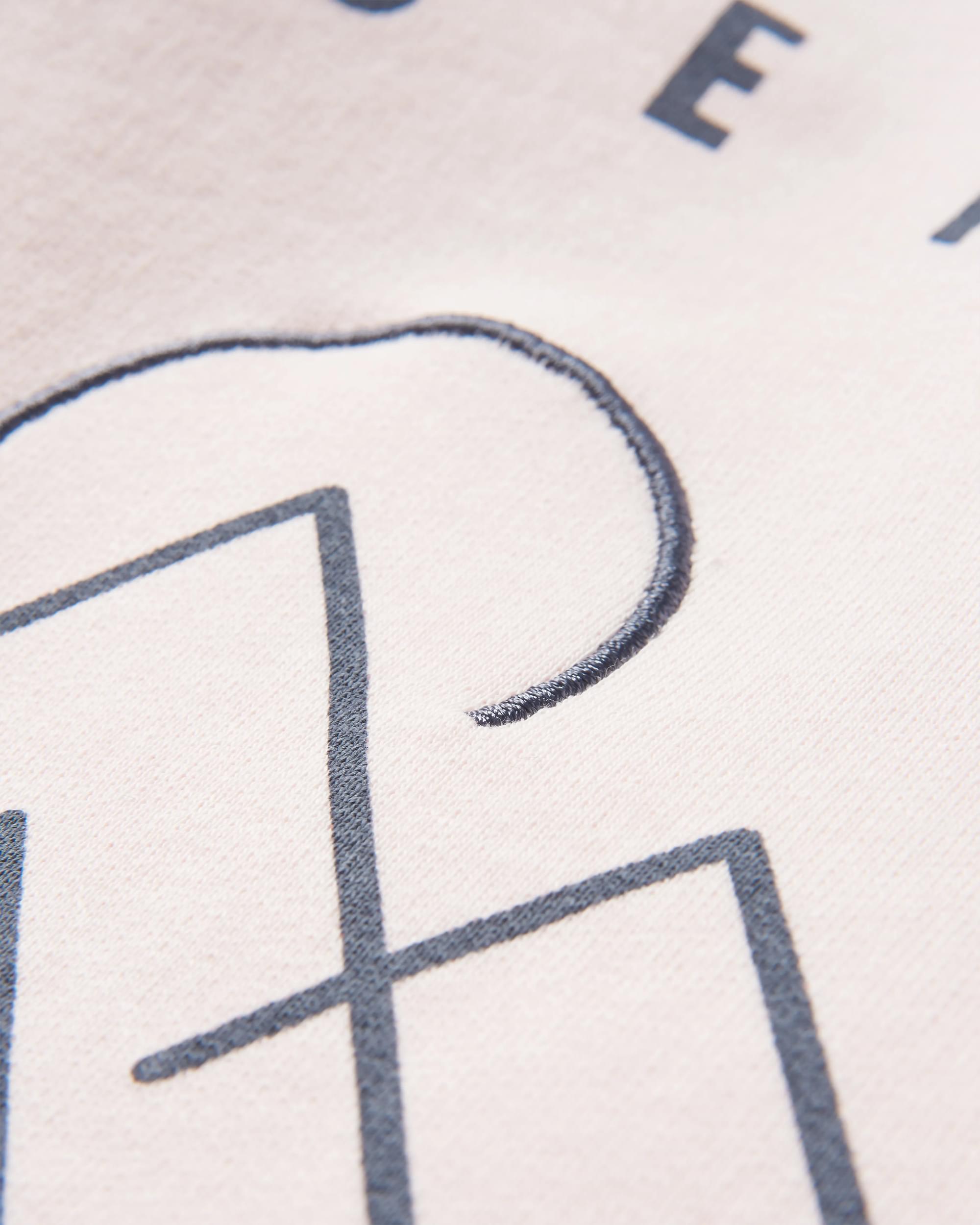 Remote Recycled Cotton Sweatshirt - Barely Pink - Flatlay