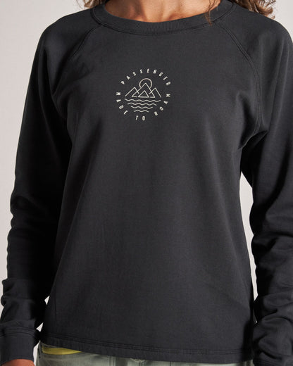 Remote Recycled Cotton Sweatshirt - Black - Studio Model